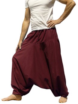 Sarouel Homme bordeaux grande taille et 2 longueurs - Sherpa