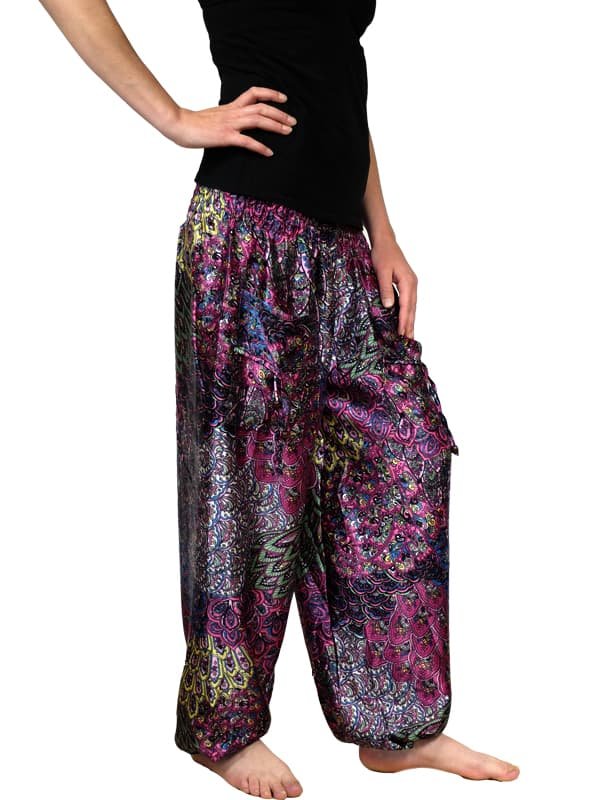 Pantalon bouffant été - Bali Fushia