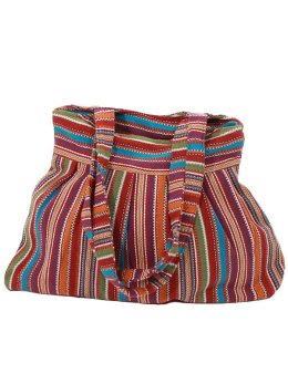 Sac plage tissage en coton - Bordeaux