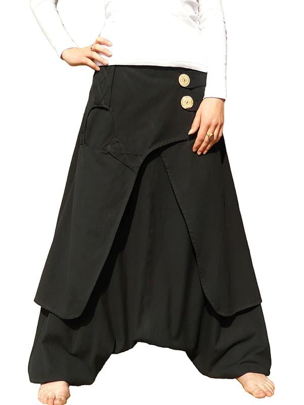 Sarouel Hiver grande taille Noir - Kanti
