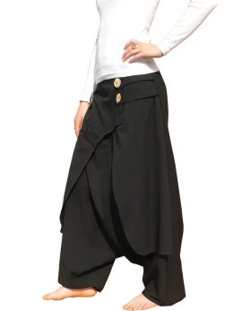 Sarouel Hiver grande taille Noir - Kanti