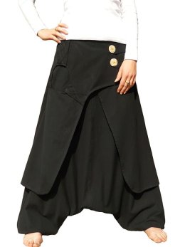 Sarouel Hiver grande taille Noir - Kanti